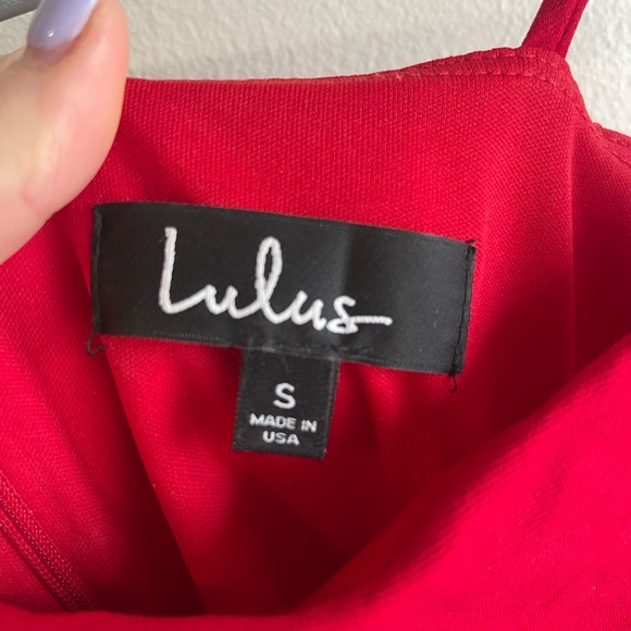 Lulus Red Mini Dress - Picture 3 of 4